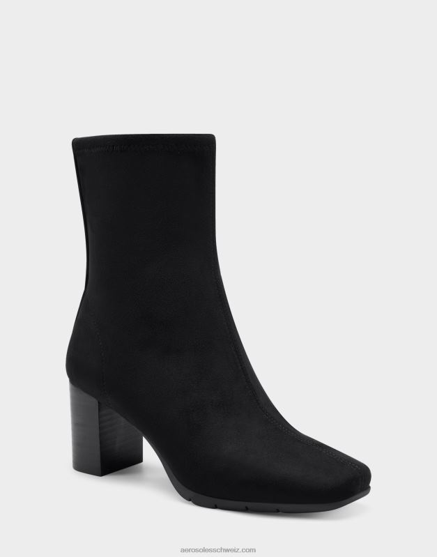 CH Aerosoles Frauen Stiefeletten aus schwarzem WildlederimitatR0V8T56