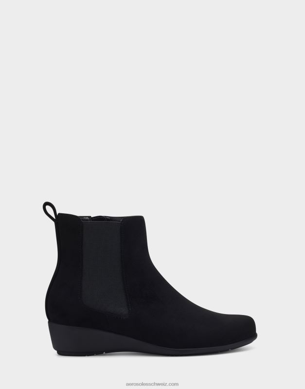 CH Aerosoles Frauen Stiefeletten aus schwarzem WildlederimitatR0V8T65