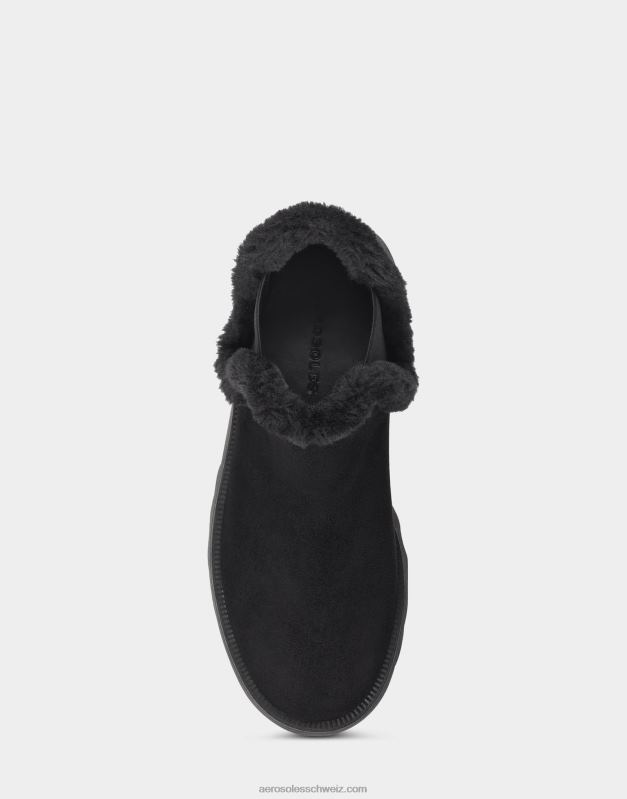 CH Aerosoles Frauen Stiefeletten aus schwarzem WildlederimitatR0V8T8