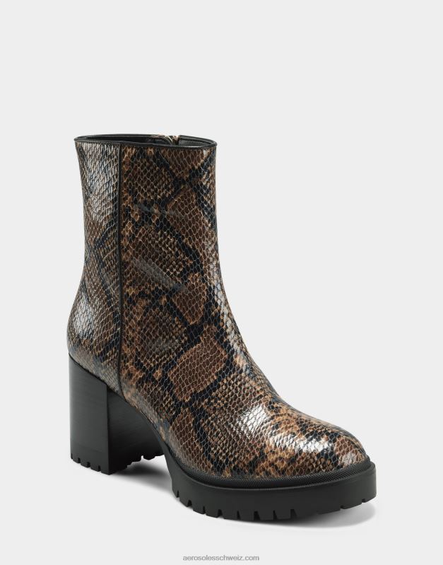 CH Aerosoles Frauen Stiefeletten braune SchlangeR0V8T1