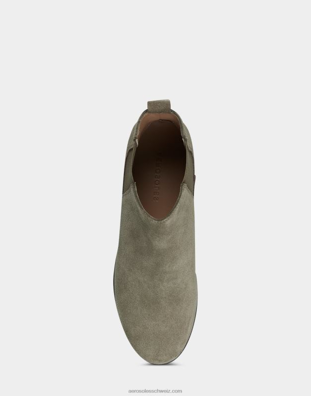 CH AerosolesStepptanz aus grauem WildlederR0V8T80